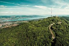 Üetliberg overlooking lake Zürich